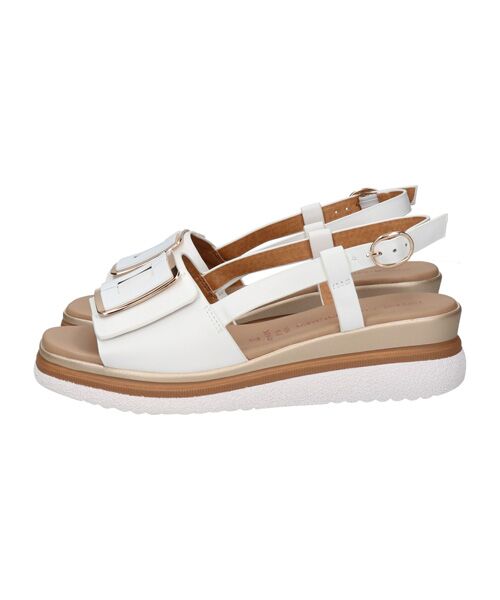 INTER-CHAUSSURES / インター ショシュール サンダル | 【INTER-CAHUSSURES】バックルウエッジバックバンドサンダル | 詳細7