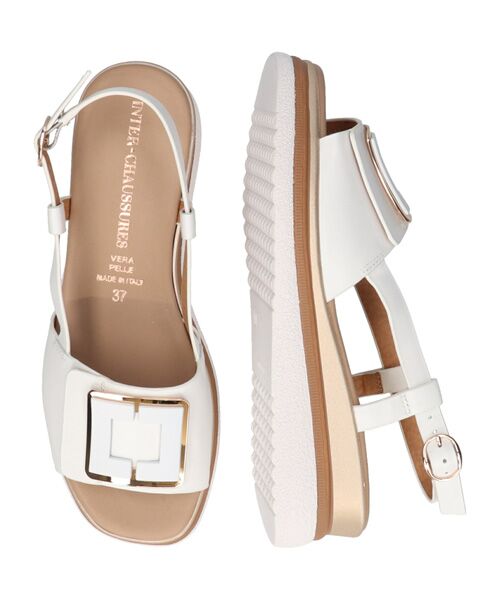 INTER-CHAUSSURES / インター ショシュール サンダル | 【INTER-CAHUSSURES】バックルウエッジバックバンドサンダル | 詳細11