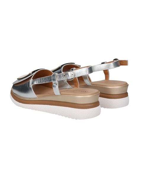 INTER-CHAUSSURES / インター ショシュール サンダル | 【INTER-CAHUSSURES】バックルウエッジバックバンドサンダル | 詳細14