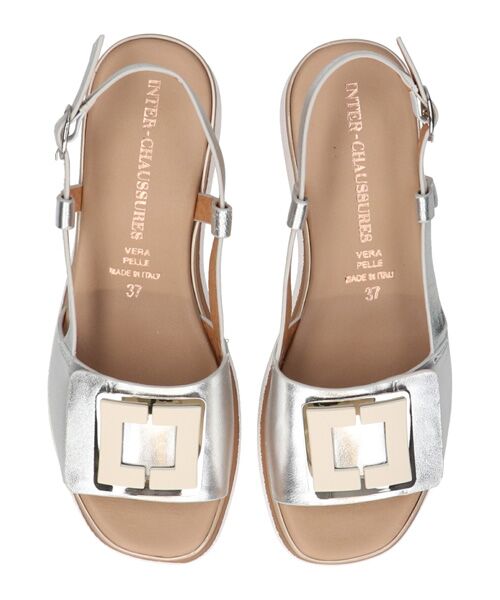 INTER-CHAUSSURES / インター ショシュール サンダル | 【INTER-CAHUSSURES】バックルウエッジバックバンドサンダル | 詳細16