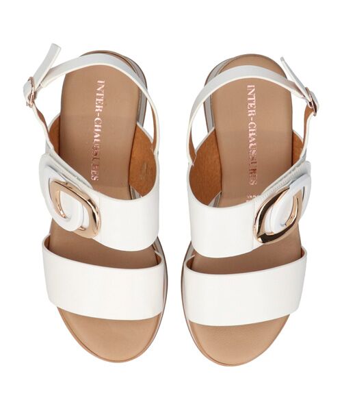 INTER-CHAUSSURES / インター ショシュール サンダル | 【INTER-CAHUSSURES】バックルウエッジサンダル | 詳細4