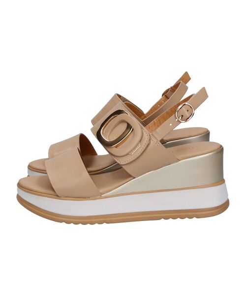 INTER-CHAUSSURES / インター ショシュール サンダル | 【INTER-CAHUSSURES】バックルウエッジサンダル | 詳細7