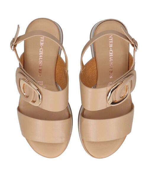 INTER-CHAUSSURES / インター ショシュール サンダル | 【INTER-CAHUSSURES】バックルウエッジサンダル | 詳細10