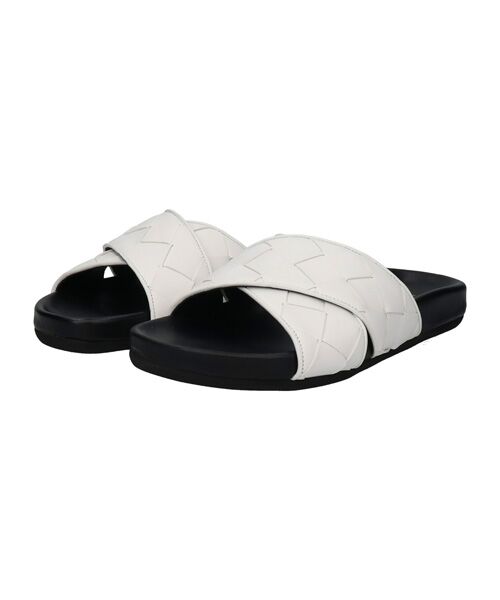 INTER-CHAUSSURES/インター ショシュール 【INTER-CAHUSSURES】イントレチャートクロスベルトサンダル ホワイト 36 INTER-CHAUSSURES/インター ショシュール 【INTER-CAHUSSURES】イントレチャートクロスベルトサンダル ホワイト 36