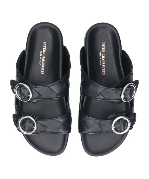 INTER-CHAUSSURES / インター ショシュール サンダル | 【INTER-CAHUSSURES】イントレチャートダブルベルトサンダル | 詳細4