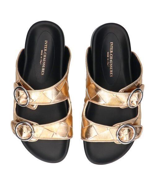 INTER-CHAUSSURES / インター ショシュール サンダル | 【INTER-CAHUSSURES】イントレチャートダブルベルトサンダル | 詳細10