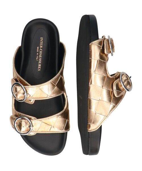 INTER-CHAUSSURES / インター ショシュール サンダル | 【INTER-CAHUSSURES】イントレチャートダブルベルトサンダル | 詳細11