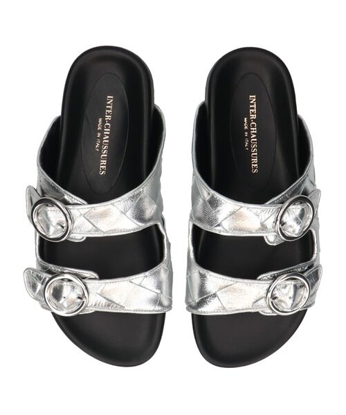 INTER-CHAUSSURES / インター ショシュール サンダル | 【INTER-CAHUSSURES】イントレチャートダブルベルトサンダル | 詳細16