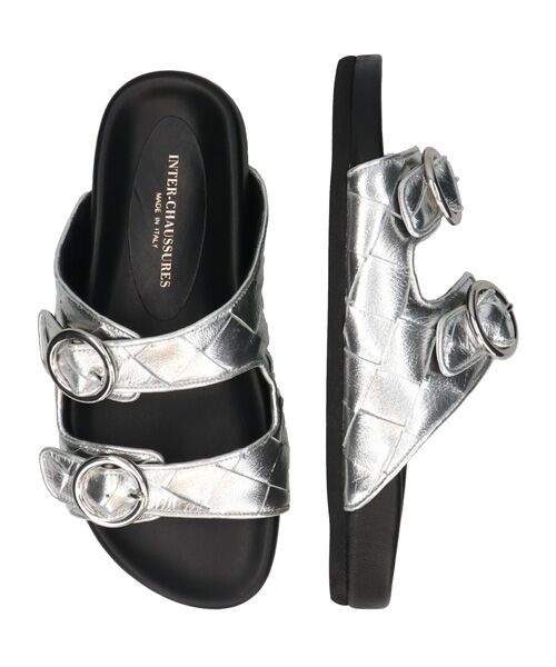 INTER-CHAUSSURES / インター ショシュール サンダル | 【INTER-CAHUSSURES】イントレチャートダブルベルトサンダル | 詳細17