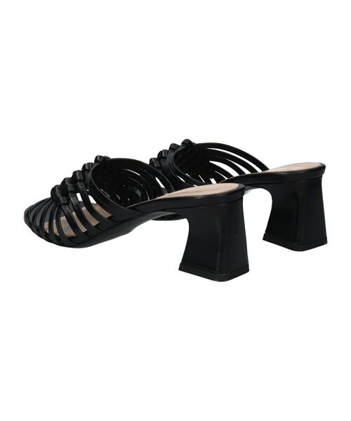 INTER-CHAUSSURES / インター ショシュール サンダル | 【INTER-CAHUSSURES】ラウンドトウフレアヒールノットサンダル | 詳細2