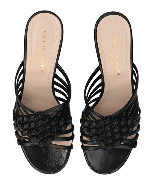 INTER-CHAUSSURES / インター ショシュール サンダル | 【INTER-CAHUSSURES】ラウンドトウフレアヒールノットサンダル | 詳細4