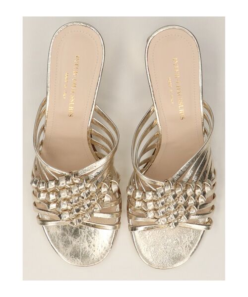 INTER-CHAUSSURES / インター ショシュール サンダル | 【INTER-CAHUSSURES】ラウンドトウフレアヒールノットサンダル | 詳細10