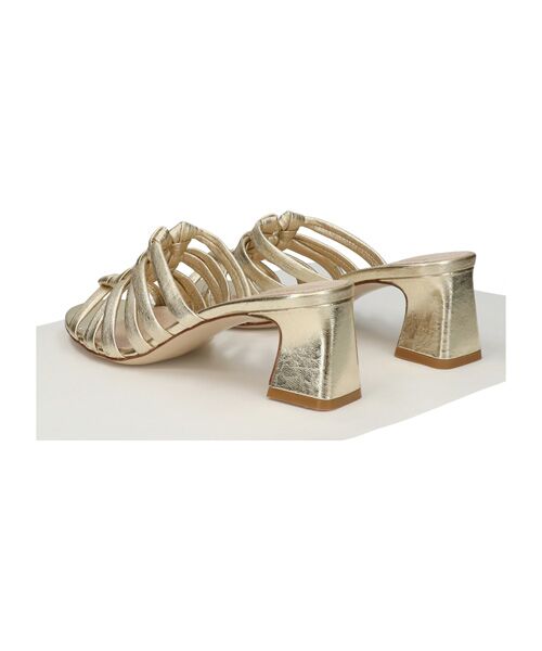 INTER-CHAUSSURES / インター ショシュール サンダル | 【INTER-CAHUSSURES】ラウンドトウノットミュールサンダル | 詳細2