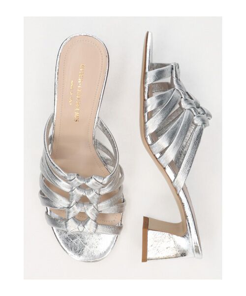 INTER-CHAUSSURES / インター ショシュール サンダル | 【INTER-CAHUSSURES】ラウンドトウノットミュールサンダル | 詳細11