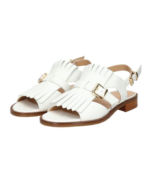 INTER-CHAUSSURES / インター ショシュール サンダル | 【LUCA GROSSI】ラウンドトウローヒールキルトバックバンド | 詳細1