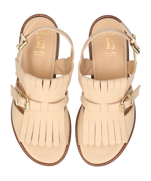 INTER-CHAUSSURES / インター ショシュール サンダル | 【LUCA GROSSI】ラウンドトウローヒールキルトバックバンド | 詳細12