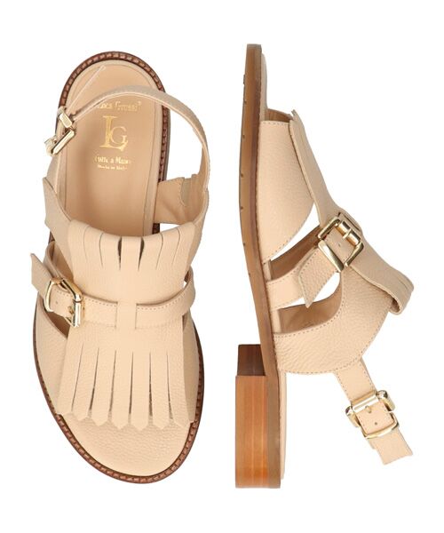 INTER-CHAUSSURES / インター ショシュール サンダル | 【LUCA GROSSI】ラウンドトウローヒールキルトバックバンド | 詳細13