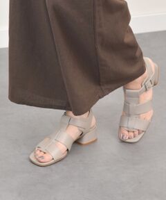 INTER-CHAUSSURES / インター ショシュール サンダル | 【LUCA GROSSI】スクエアトウスタッズグルカサンダル