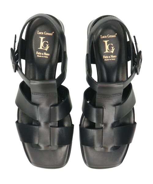INTER-CHAUSSURES / インター ショシュール サンダル | 【LUCA GROSSI】スクエアトウスタッズグルカサンダル | 詳細5