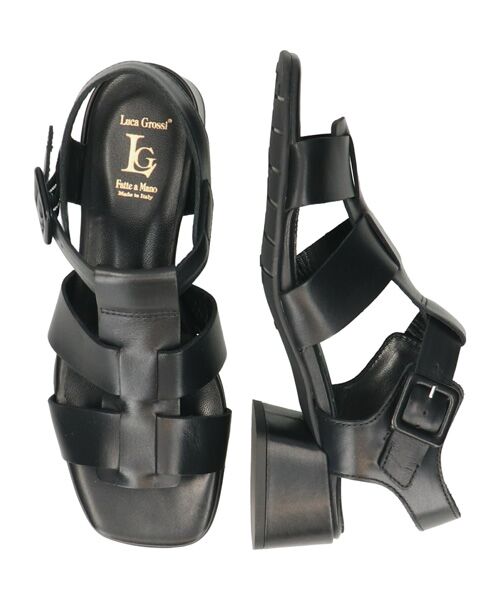 INTER-CHAUSSURES / インター ショシュール サンダル | 【LUCA GROSSI】スクエアトウスタッズグルカサンダル | 詳細6