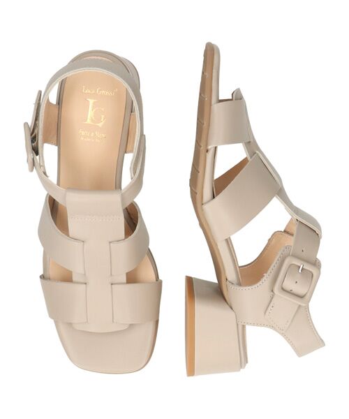 INTER-CHAUSSURES / インター ショシュール サンダル | 【LUCA GROSSI】スクエアトウスタッズグルカサンダル | 詳細13