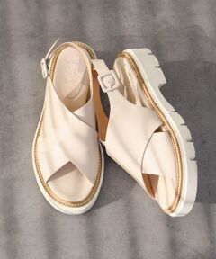 INTER-CHAUSSURES / インター ショシュール サンダル | 【LUCA GROSSI】厚底クロスベルトサンダル
