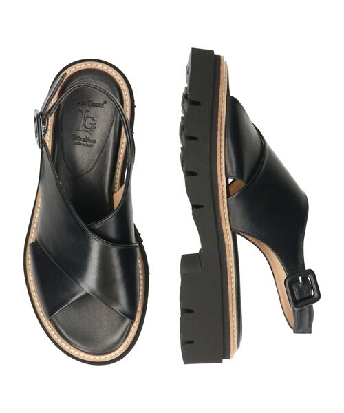 INTER-CHAUSSURES / インター ショシュール サンダル | 【LUCA GROSSI】厚底クロスベルトサンダル | 詳細6