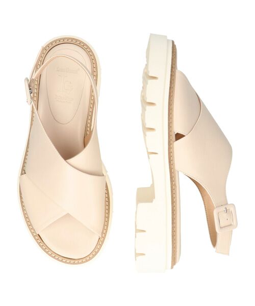 INTER-CHAUSSURES / インター ショシュール サンダル | 【LUCA GROSSI】厚底クロスベルトサンダル | 詳細13