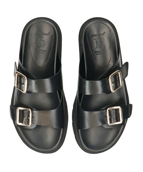 INTER-CHAUSSURES / インター ショシュール サンダル | 【LUCA GROSSI】フットベッドダブルベルトスライドサンダル | 詳細5
