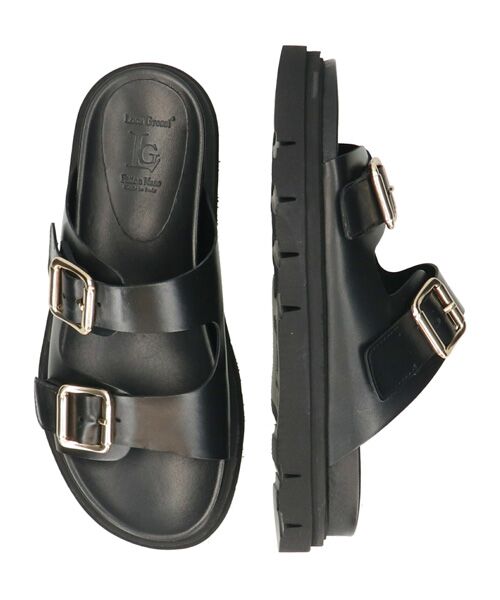 INTER-CHAUSSURES / インター ショシュール サンダル | 【LUCA GROSSI】フットベッドダブルベルトスライドサンダル | 詳細6