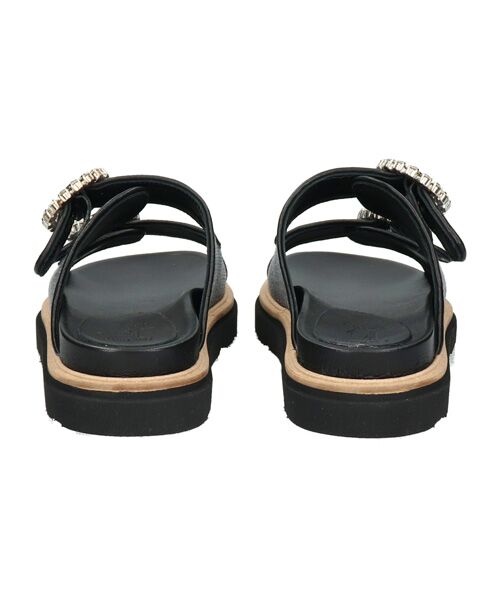 INTER-CHAUSSURES / インター ショシュール サンダル | 【LUCA GROSSI】フットベッドビジューバックルサンダル | 詳細4