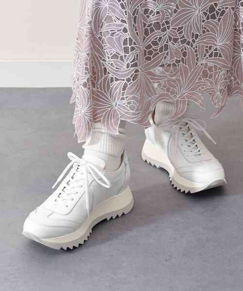 INTER-CHAUSSURES/インター ショシュール 【LUCA GROSSI】EVAソールレースアップスニーカー ホワイト 37 INTER-CHAUSSURES/インター ショシュール 【LUCA GROSSI】EVAソールレースアップスニーカー ホワイト 37