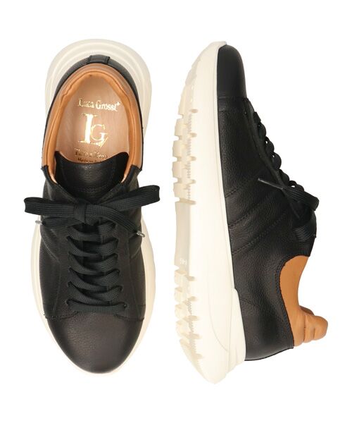 INTER-CHAUSSURES / インター ショシュール スニーカー | 【LUCA GROSSI】レースアップレザースニーカー | 詳細6