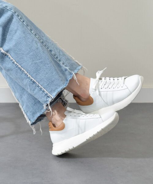 INTER-CHAUSSURES/インター ショシュール 【LUCA GROSSI】レースアップレザースニーカー ホワイトコンビ 35 INTER-CHAUSSURES/インター ショシュール 【LUCA GROSSI】レースアップレザースニーカー ホワイトコンビ 35