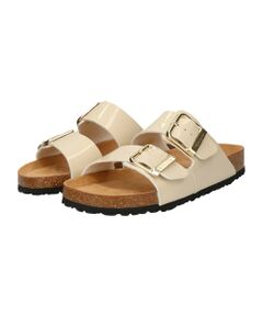 INTER-CHAUSSURES / インター ショシュール サンダル | 【TAMARIS】フットベッドダブルベルトスライドサンダル