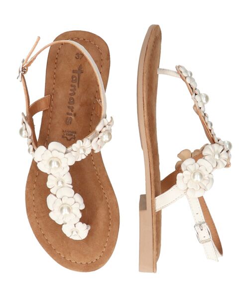 INTER-CHAUSSURES / インター ショシュール サンダル | 【TAMARIS】フラワートングサンダル | 詳細5