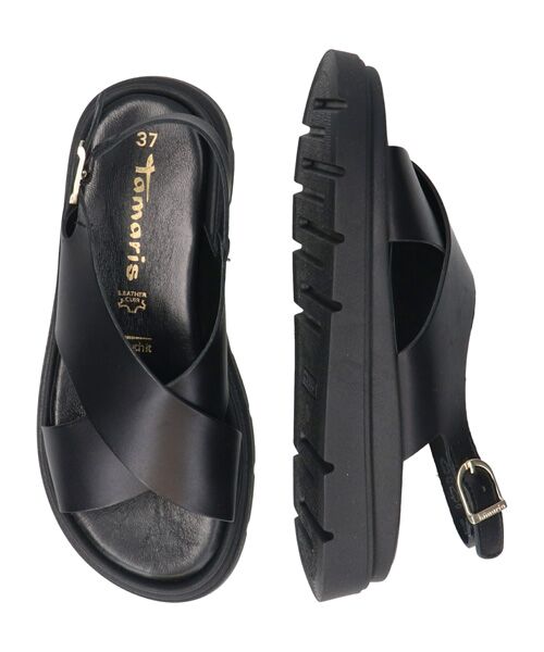 INTER-CHAUSSURES / インター ショシュール サンダル | 【TAMARIS】クロスベルトレザーサンダル | 詳細5