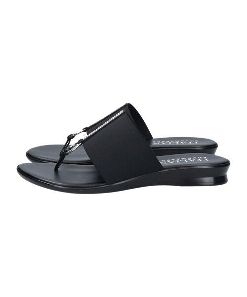 INTER-CHAUSSURES / インター ショシュール サンダル | 【ITALIAN SHOEMAKERS】センターラインストーントングサンダル | 詳細1