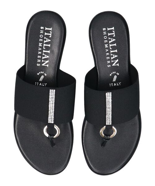 INTER-CHAUSSURES / インター ショシュール サンダル | 【ITALIAN SHOEMAKERS】センターラインストーントングサンダル | 詳細4