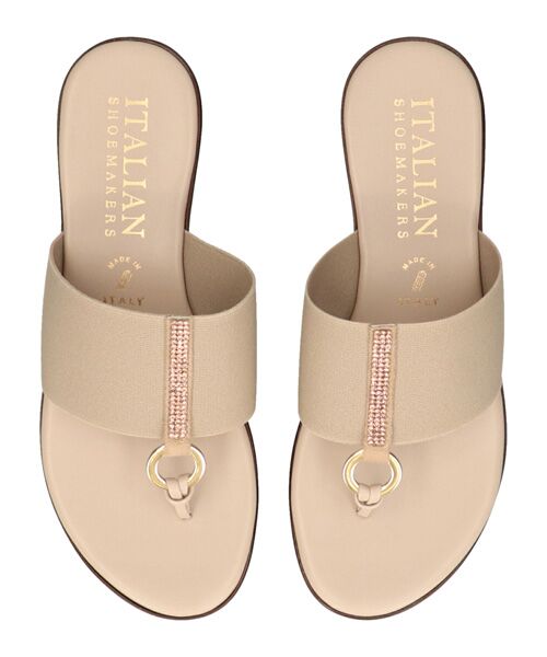 INTER-CHAUSSURES / インター ショシュール サンダル | 【ITALIAN SHOEMAKERS】センターラインストーントングサンダル | 詳細10