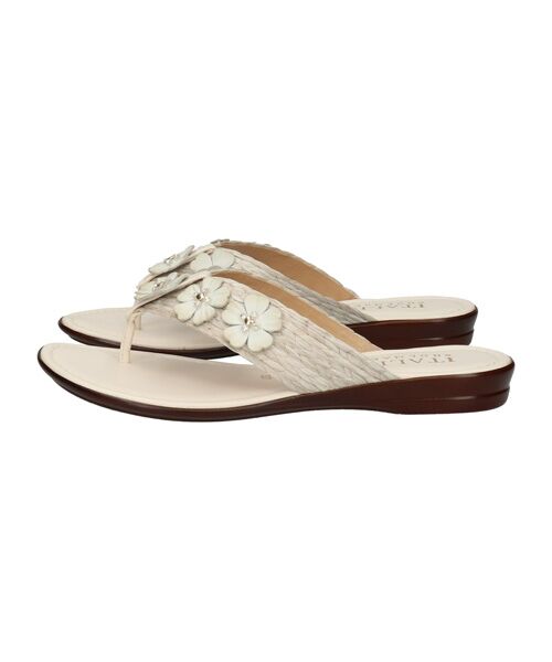 INTER-CHAUSSURES / インター ショシュール サンダル | 【ITALIAN SHOEMAKERS】フラワートングフラットサンダル | 詳細2