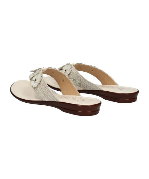 INTER-CHAUSSURES / インター ショシュール サンダル | 【ITALIAN SHOEMAKERS】フラワートングフラットサンダル | 詳細3