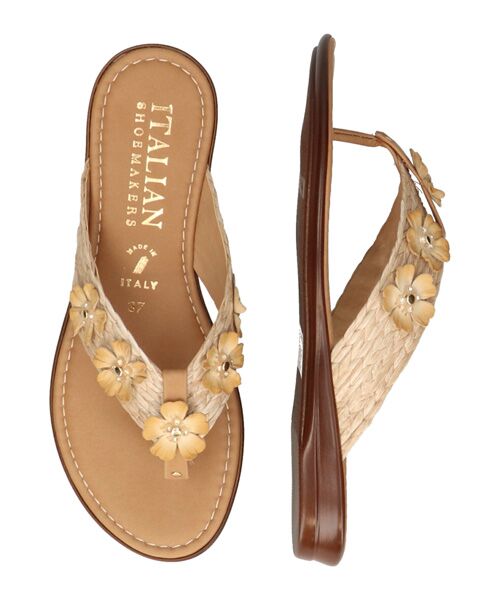 INTER-CHAUSSURES / インター ショシュール サンダル | 【ITALIAN SHOEMAKERS】フラワートングフラットサンダル | 詳細13