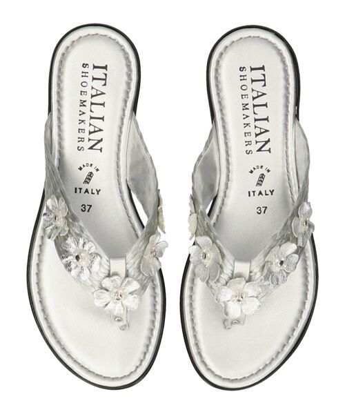 INTER-CHAUSSURES / インター ショシュール サンダル | 【ITALIAN SHOEMAKERS】フラワートングフラットサンダル | 詳細19