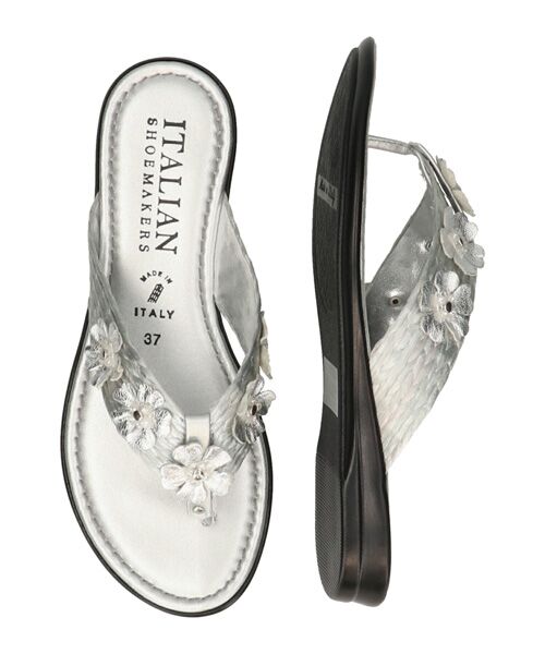 INTER-CHAUSSURES / インター ショシュール サンダル | 【ITALIAN SHOEMAKERS】フラワートングフラットサンダル | 詳細20