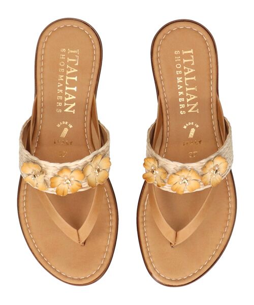 INTER-CHAUSSURES / インター ショシュール サンダル | 【ITALIAN SHOEMAKERS】フラワーベルトトングサンダル | 詳細5