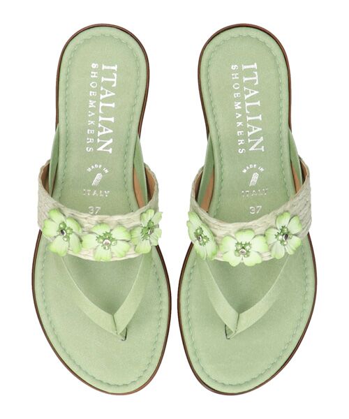 INTER-CHAUSSURES / インター ショシュール サンダル | 【ITALIAN SHOEMAKERS】フラワーベルトトングサンダル | 詳細12