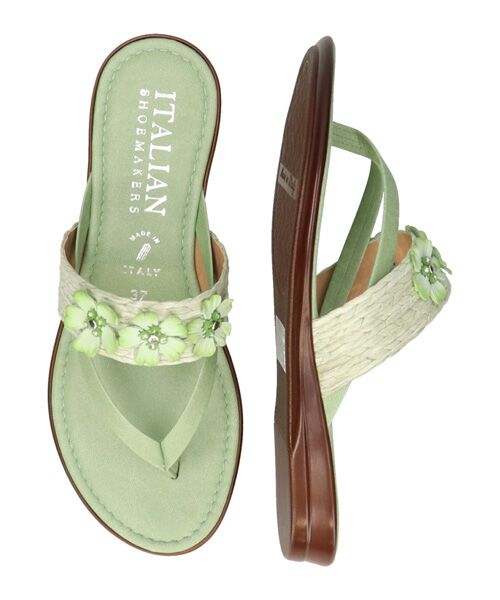 INTER-CHAUSSURES / インター ショシュール サンダル | 【ITALIAN SHOEMAKERS】フラワーベルトトングサンダル | 詳細13