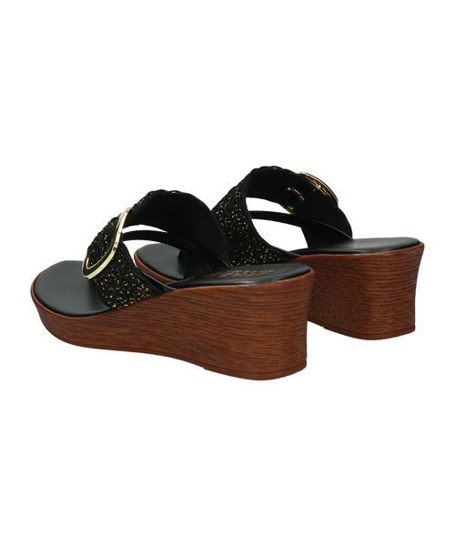 INTER-CHAUSSURES / インター ショシュール サンダル | 【ITALIAN SHOEMAKERS】ビッグバックルウェッジヒールサンダル | 詳細2