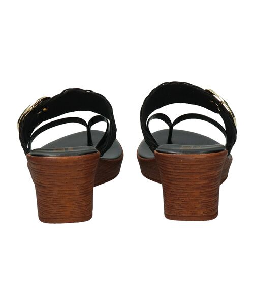 INTER-CHAUSSURES / インター ショシュール サンダル | 【ITALIAN SHOEMAKERS】ビッグバックルウェッジヒールサンダル | 詳細3